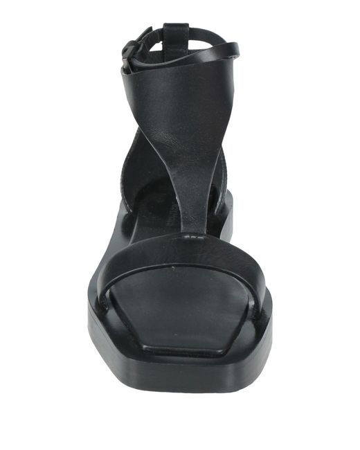 Max Mara Black Sandals Leather