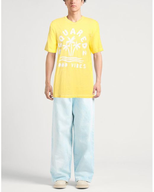 DSquared² Yellow T-shirt for men