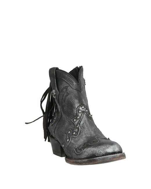 New Rock Black Ankle Boots Leather
