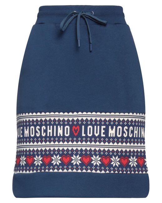 Love Moschino Blue Mini Skirt
