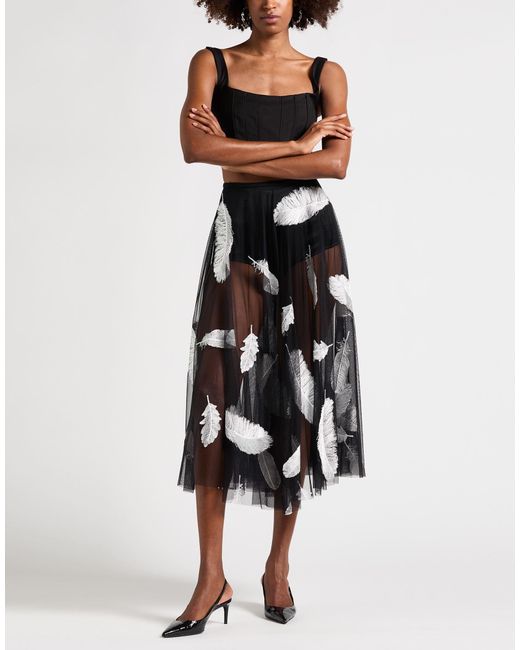 Norma Kamali Gray Midi Skirt