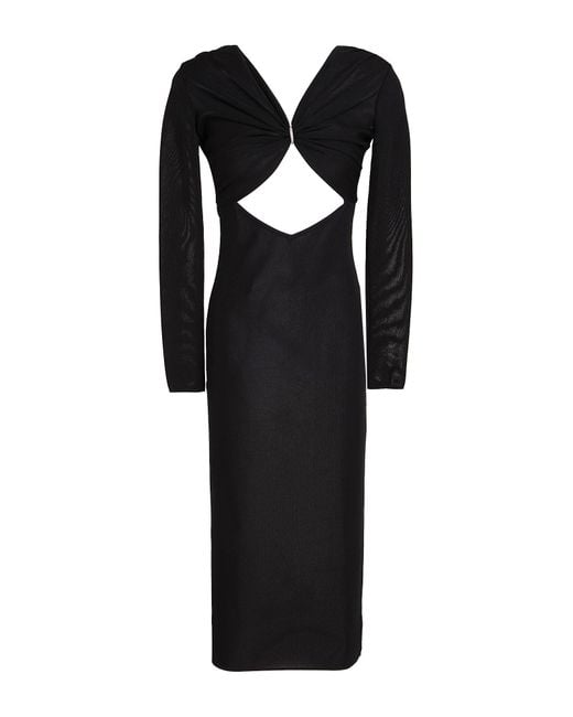 Alexandre Vauthier Black Midi-Kleid
