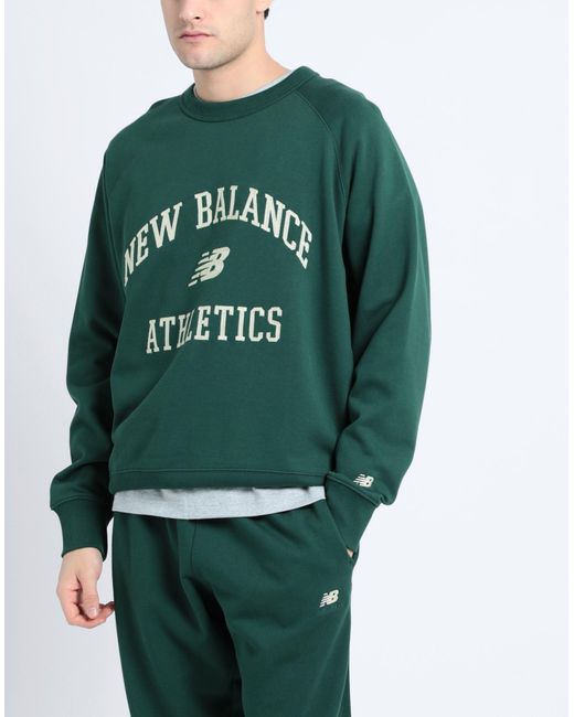 New Balance Green Sweatshirt for men