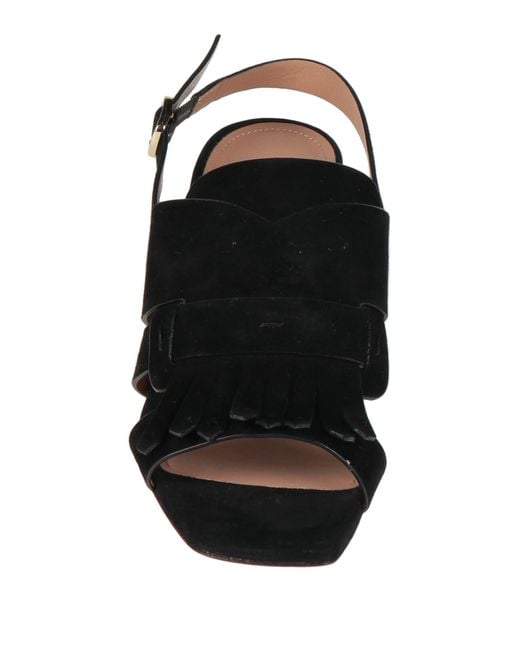 Santoni Black Sandals