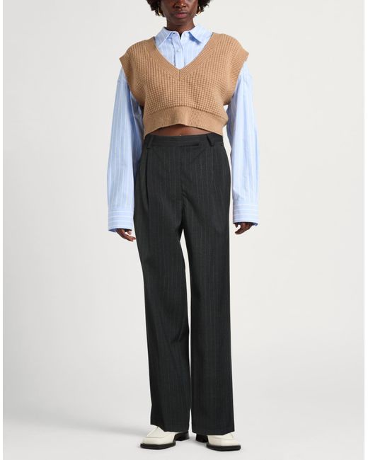 Dixie Black Pants Polyester, Virgin Wool, Elastane