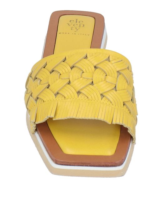 Eleventy Yellow Sandals