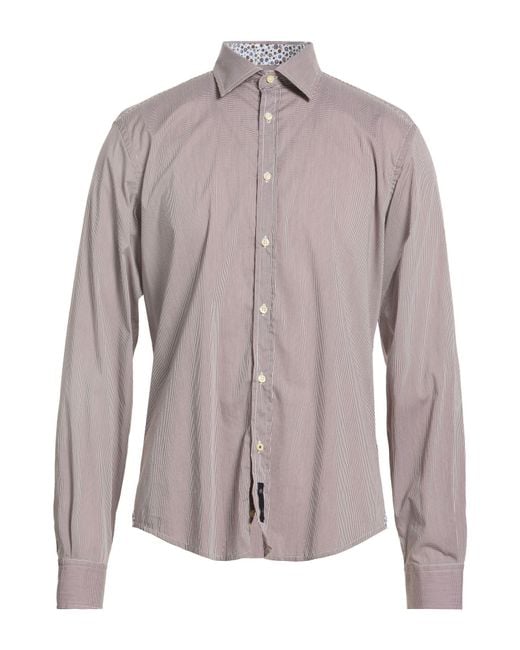 Avignon Purple Shirt Cotton, Polyamide, Elastane for men