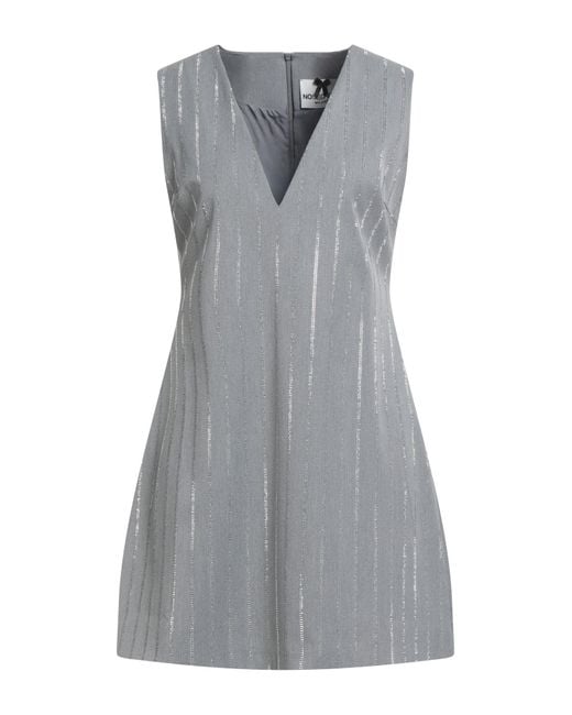 No Secrets Gray Mini-Kleid