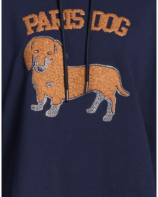 Oltre Blue Sweatshirt Cotton, Elastane