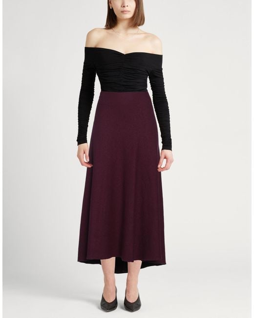 Jil Sander Purple Midi Skirt