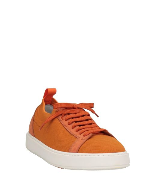 Santoni Orange Sneakers for men