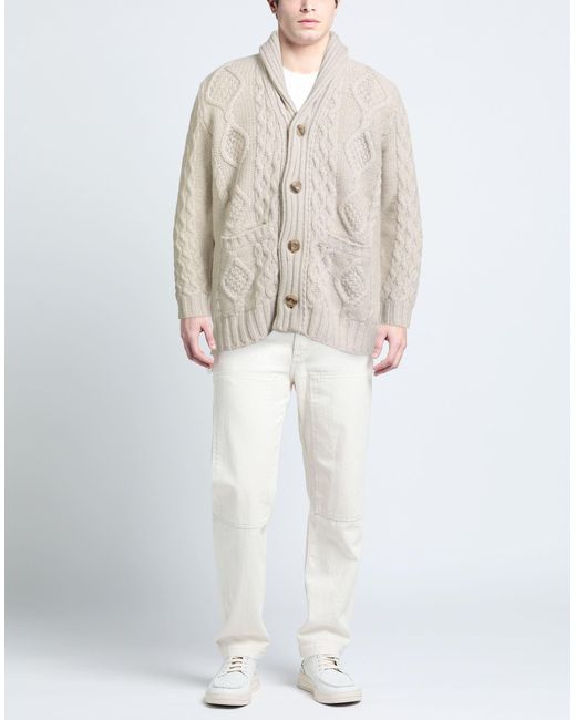 FILIPPO DE LAURENTIIS Strickjacke in White für Herren