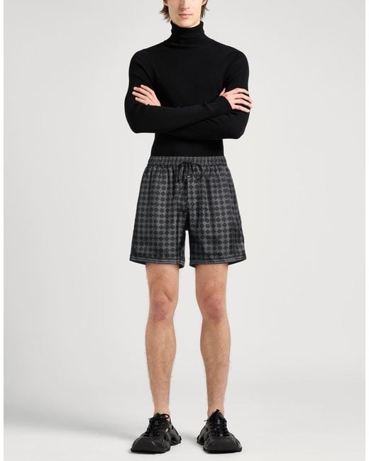 Amiri Gray Shorts & Bermuda Shorts Silk for men