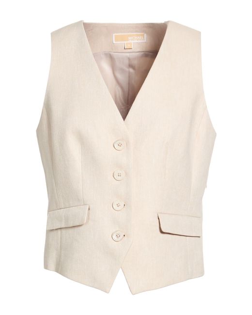 MICHAEL Michael Kors White Tailored Vests