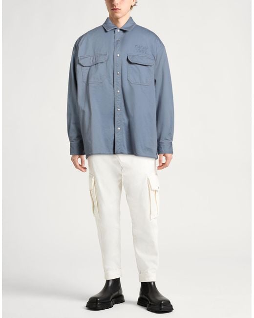 Dior Blue Slate Denim Outerwear Cotton, Polyester for men