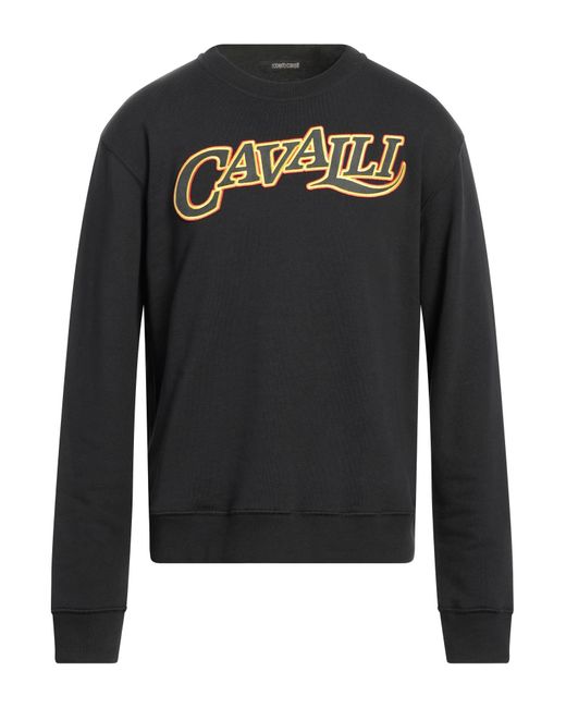 Roberto Cavalli Black Sweatshirt for men