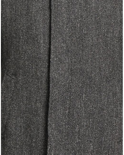 Sartoria Latorre Gray Dark Coat Virgin Wool, Nylon, Silk, Linen for men