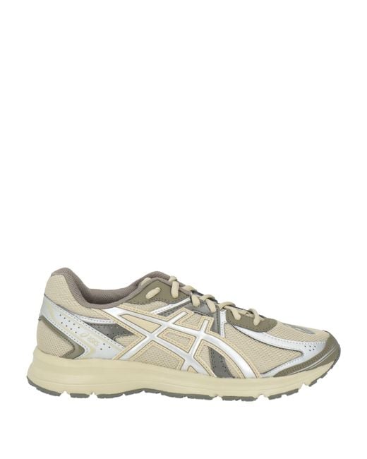 Asics White Sneakers Textile Fibers, Synthetic Material