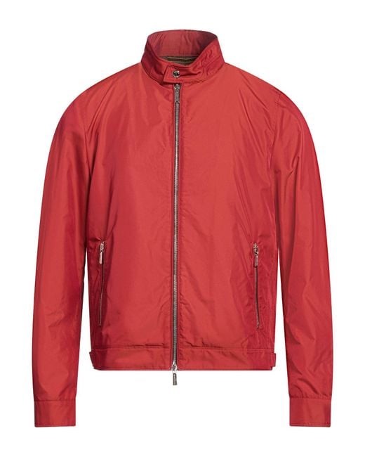 Moorer Red Brick Jacket Polyester for men