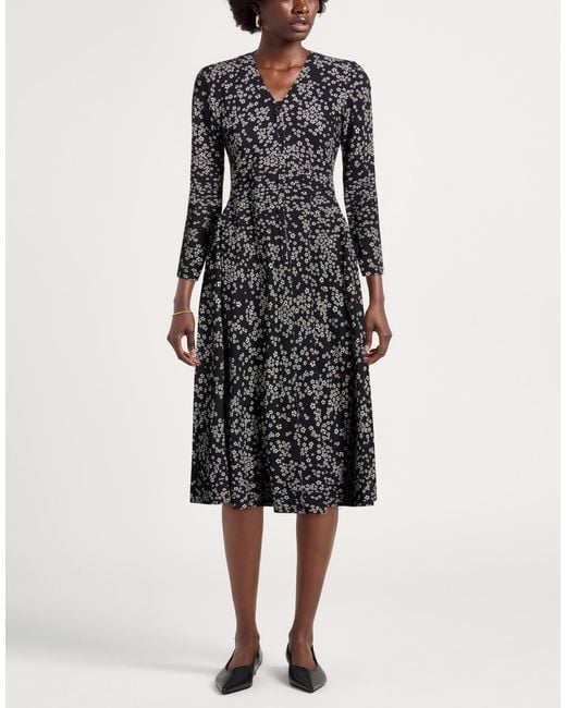High Black Midi Dress Nylon, Elastane