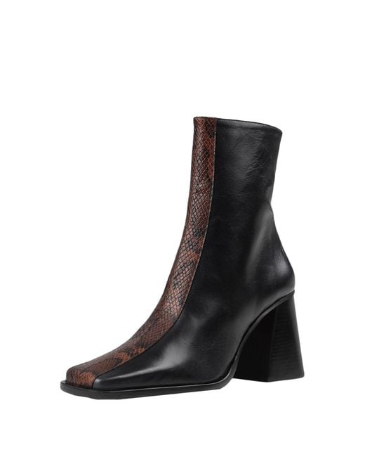 Alohas Black Ankle Boots Leather
