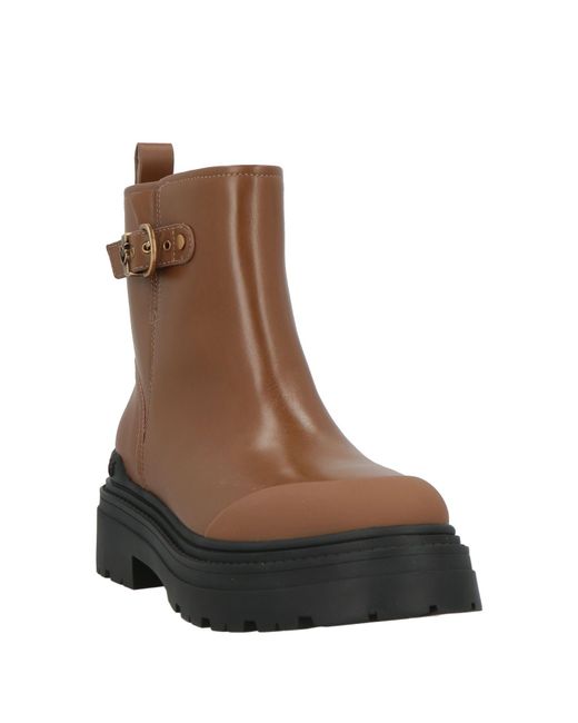 Pinko Brown Ankle Boots