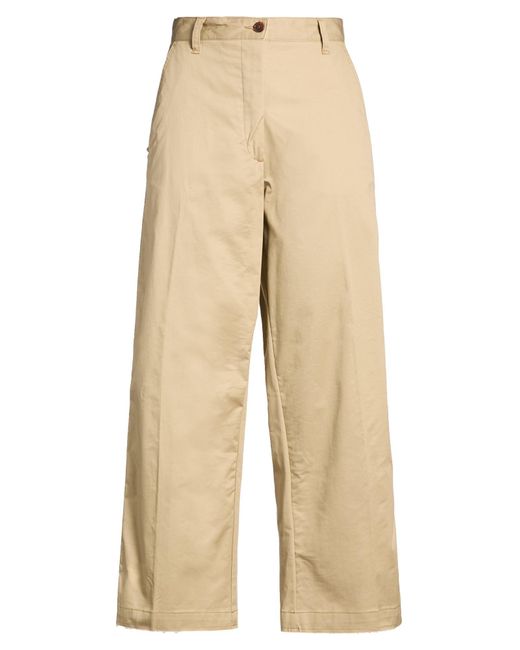 White Sand Natural Pants Cotton, Elastane