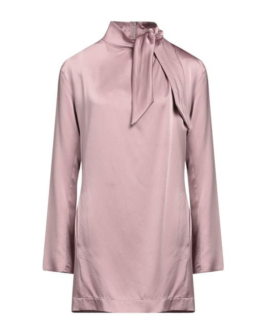 Semicouture Pink Mini Dress Acetate, Viscose
