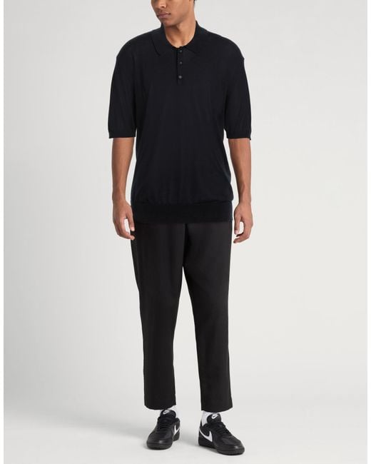 Laneus Black Polo Shirts for men