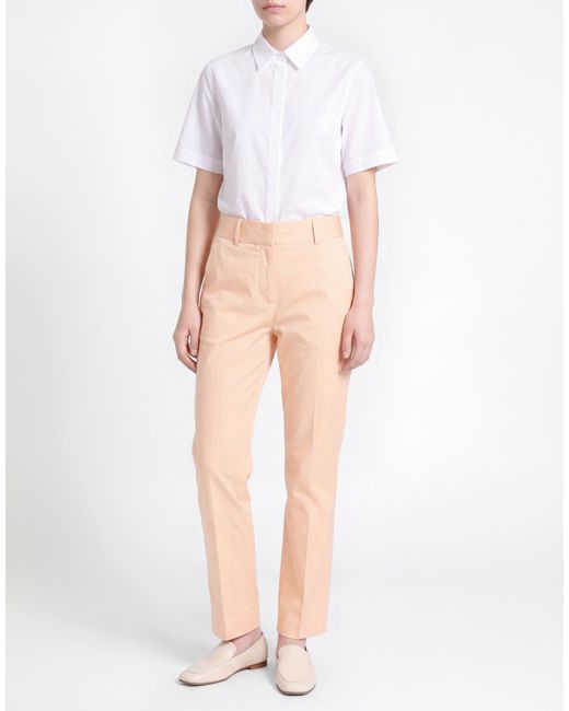 Eleventy Natural Pants Cotton, Elastane