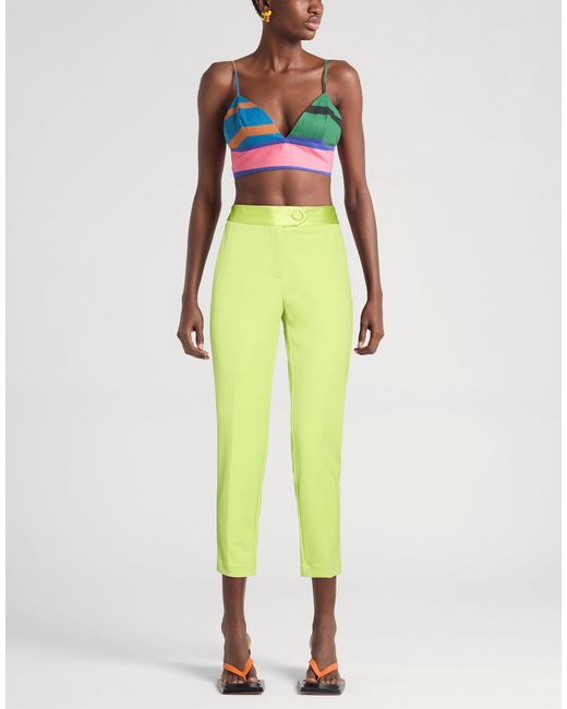 Imperial Yellow Pants Polyester, Elastane