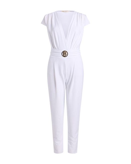 Babylon White Jumpsuit Polyamide, Elastane