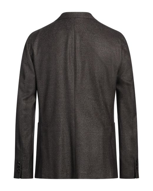 Peserico Black Blazer Virgin Wool for men