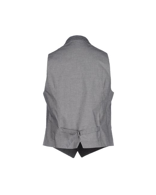 Eleventy Gray Tailored Vest Wool, Polyamide, Elastane for men