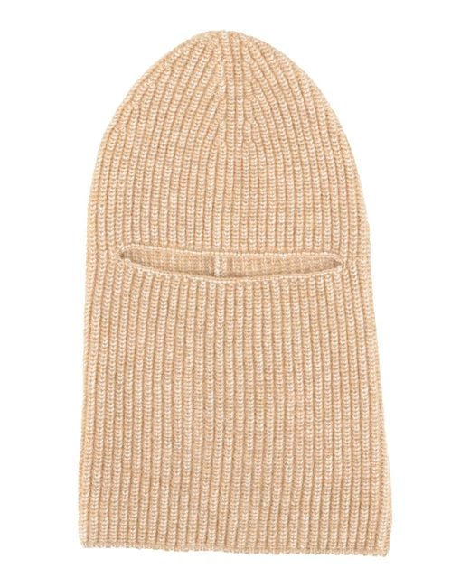 Fabiana Filippi Natural Hat Virgin Wool, Mohair Wool, Polyamide, Silk, Cashmere