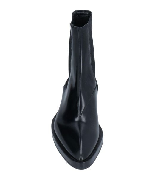 Jil Sander Black Ankle Boots