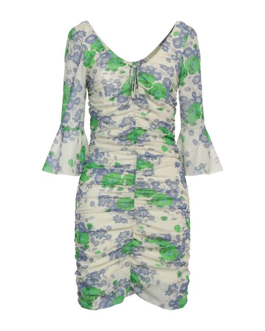 Ganni Green Mini Dress
