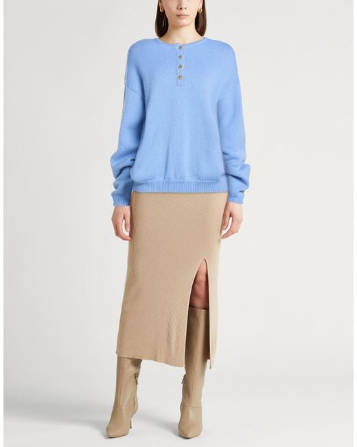 Alysi Blue Crème Sweater Wool