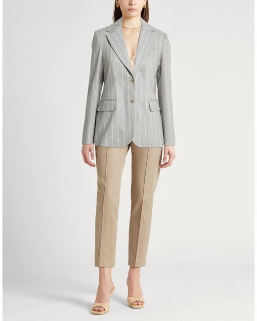 Eleventy Gray Blazer Wool, Cashmere, Elastane