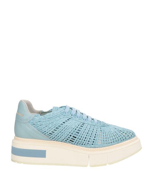 Manuel Barceló Blue Sky Sneakers Natural Raffia, Leather
