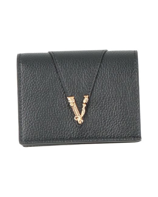 Versace Gray Wallet Calfskin