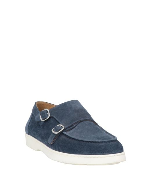 Doucal's Blue Loafers Leather for men