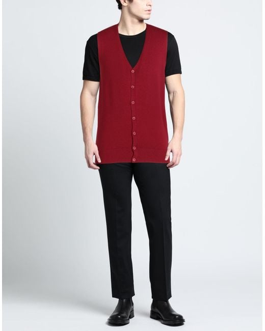 Cashmere Company Strickjacke in Red für Herren