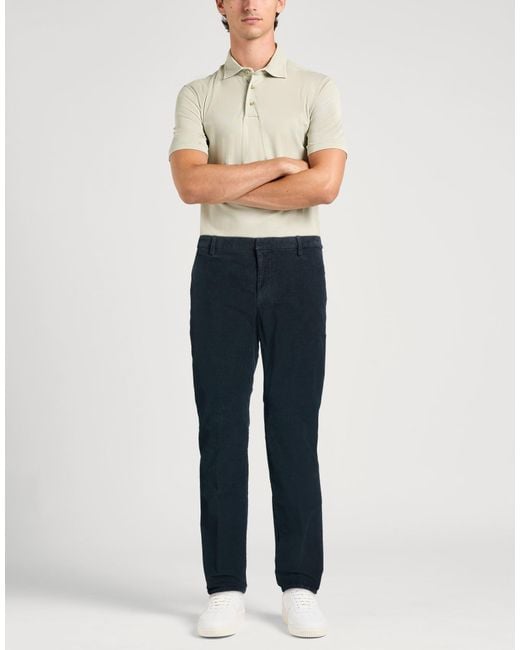 Dondup Blue Midnight Pants Cotton, Elastane for men