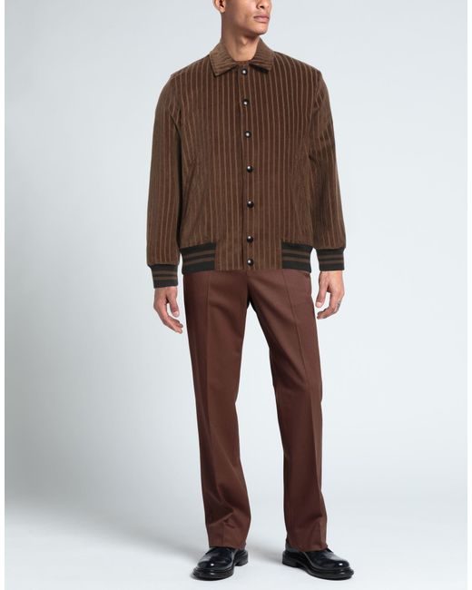 Circolo 1901 Brown Jacket Cotton, Elastane for men