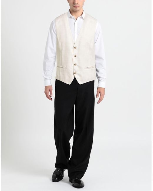 Baldessarini White Tailored Vests for men