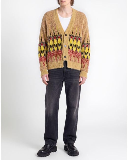 Aries Yellow Camel Cardigan Polyamide for men
