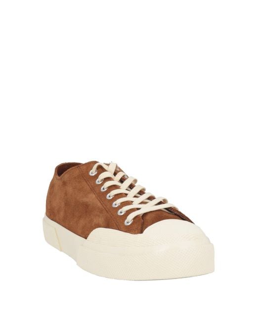 Superga Brown Camel Sneakers Leather for men