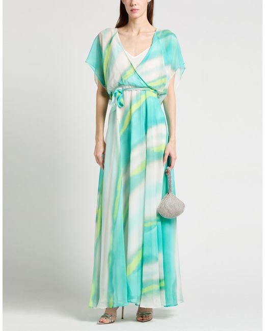 Marella Green Maxi Dress Polyester