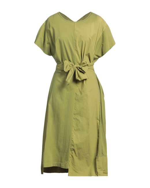 High Green Midi Dress